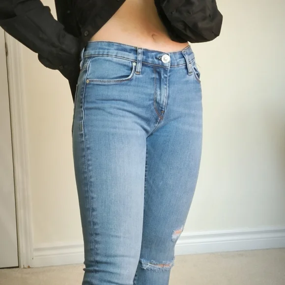 Hudson Skinny Ripped Jeans - Picture 4 of 7